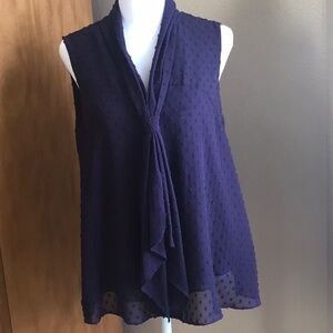 Elegant mauve Sleeveless Blouse